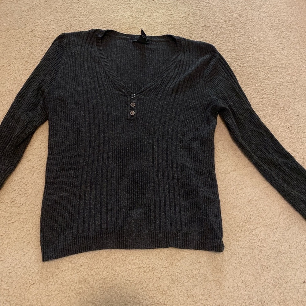 Charcoal Henley